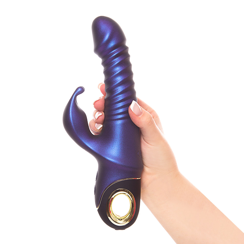 Bentley Deluxe Dual Thrusting Oscillating Rabbit Vibrator Adult